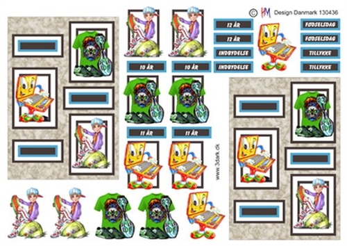  3D Fødselsdag dreng 10-12 år